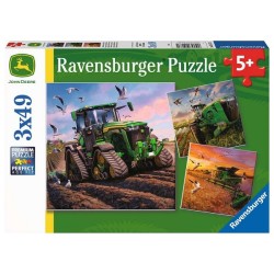Ravensburger puzzel John Deere in actie 3x49 stukjes