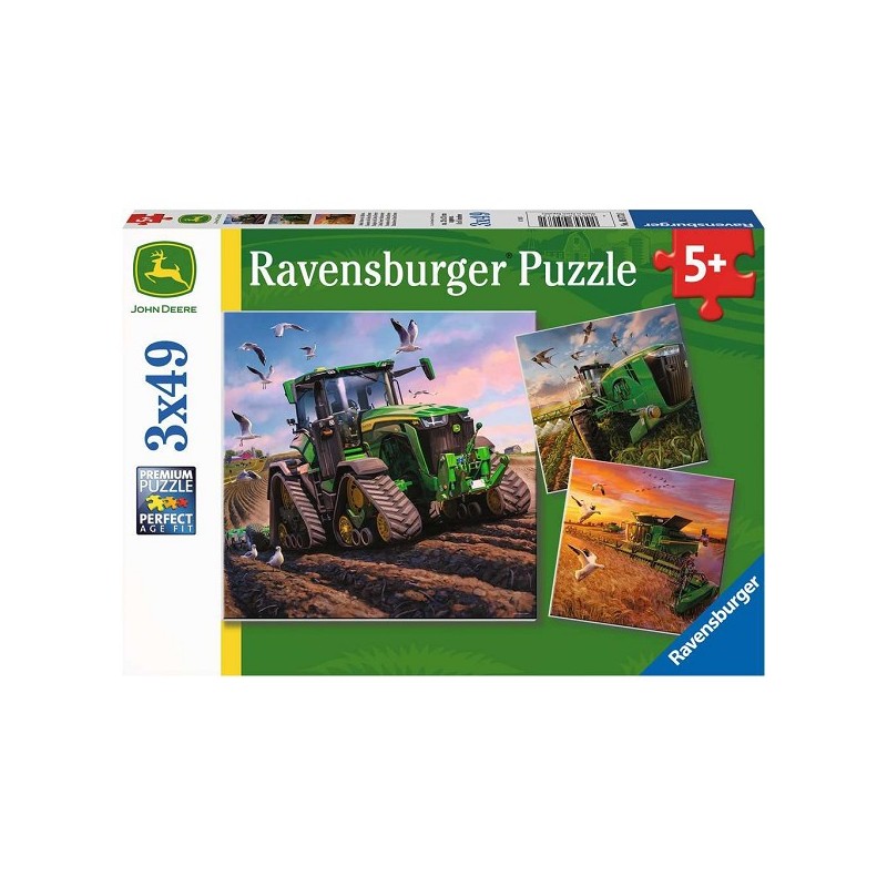 Ravensburger puzzle John Deere en action 3x49 pièces