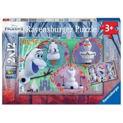 Ravensburger puzzle La Reine des Neiges ll Tout le monde aime Olaf 2x12 pièces