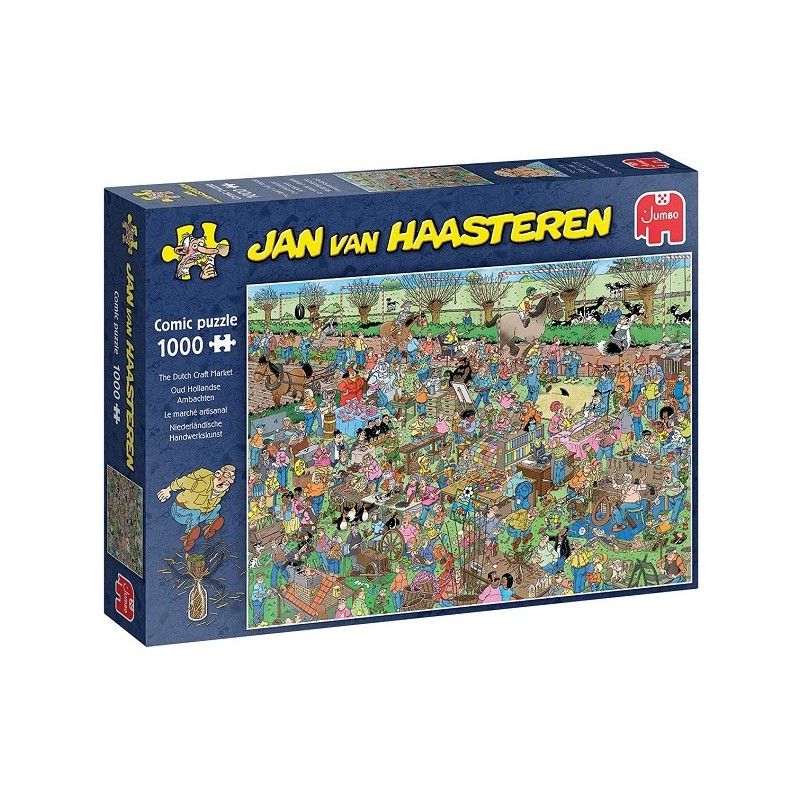 Jumbo Jan van Haasteren puzzel Oud Hollandse ambachten 1000 stukjes The Dutch Craft Market