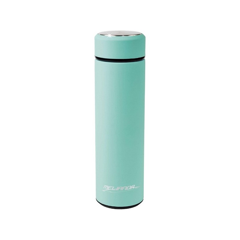 Melianda Isoleerfles RVS met uitneembaar theefilter 460ml turquoise