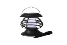 Insecten vanger LED/UV 22cm solar Zwart kunststof