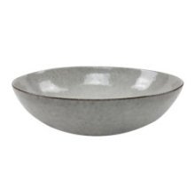 Assiette creuse Ø21cm gris pierre boîte de 6 pièces