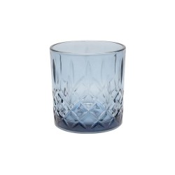 Whiskey/waterglas 345ml navy blauw doos a 6 stuks