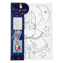 Set de peinture sur toile Sinterklaas 18x25cm