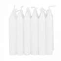 Bougies lanternes 12 en boîte blanc LXLXH 13x9x3cm 99% cire de paraffine, 1% coton