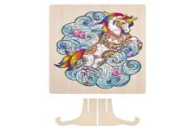 Grafix Houten puzzel Unicorn Unieke vormen 130 stukjes 30x22cm