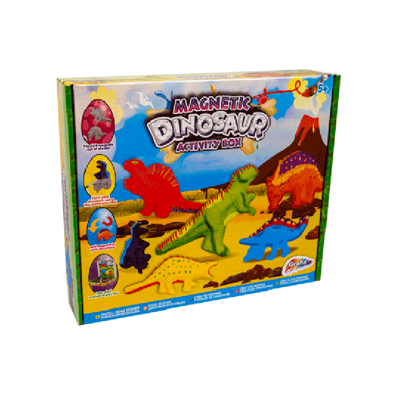 Grafix Magnetische Dino Activity Box 30x25cm 9-12 jaar