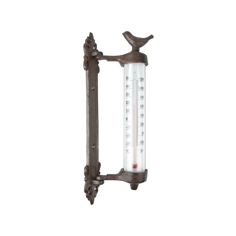 Esschert Design Wandthermometer vogel in giftbox