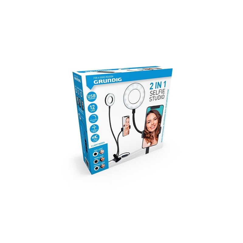 Grundig Selfie studio 12LED 2-in-1