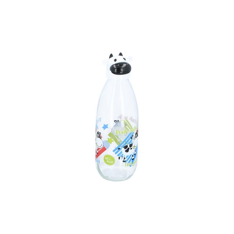 Bouteille verre de vache 1L