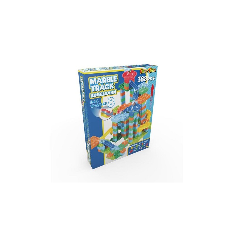 Eddy Toys Piste de billes 388 pièces