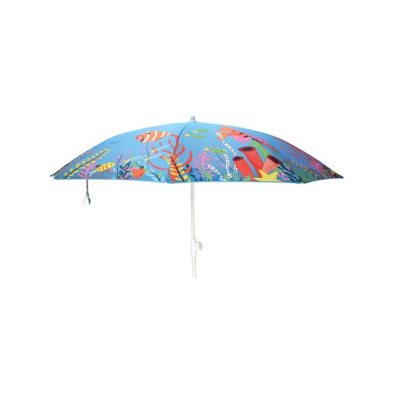 Parasol Ø180cm monde marin