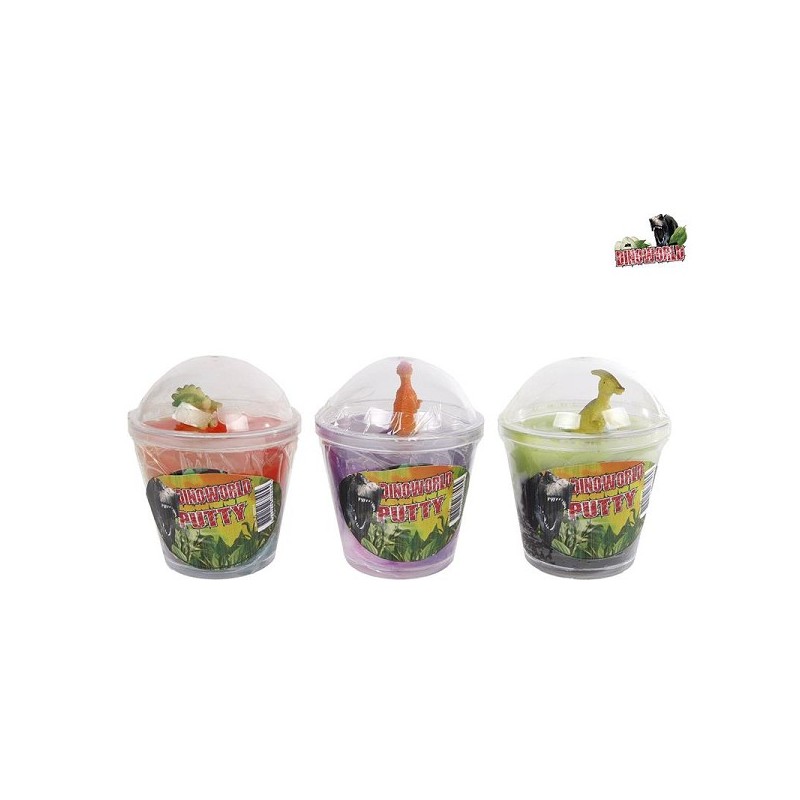 DinoWorld multi color putty met figuur