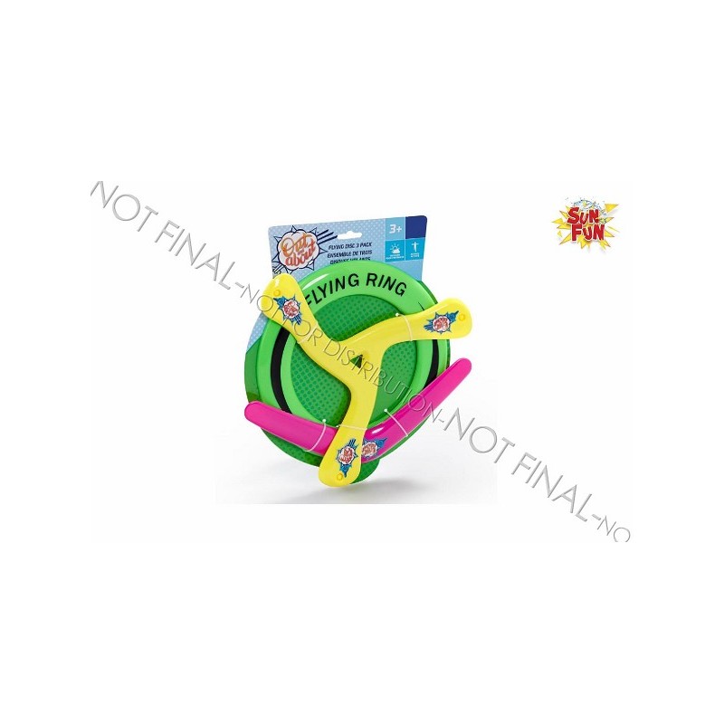 Sun Fun frisbee set van 3