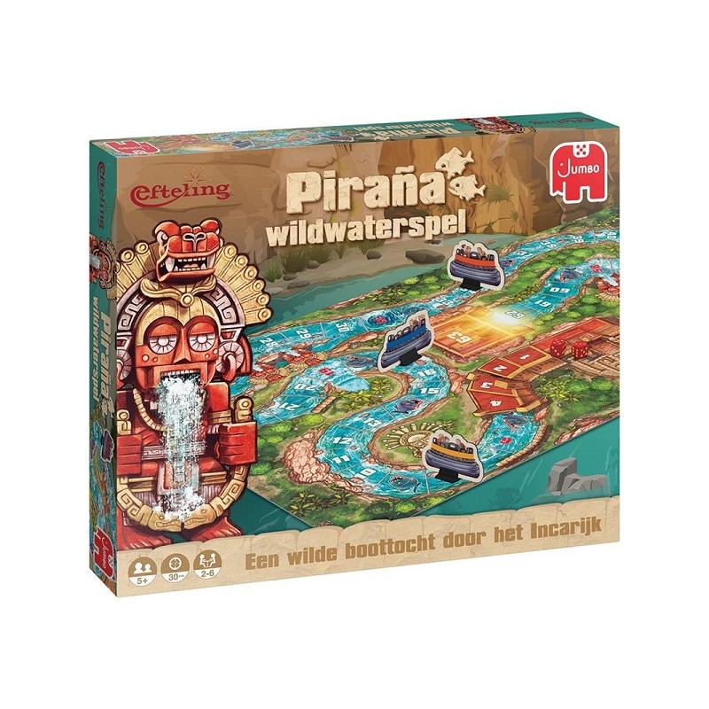 Jumbo Efteling Ganzenbord Piraña wildwaterspel