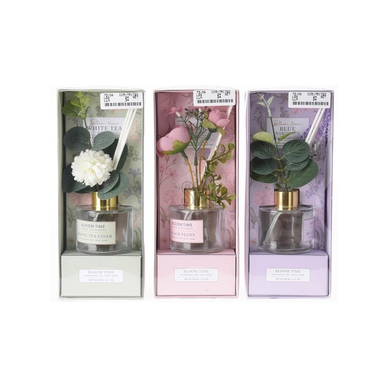 Coffret de parfum Flacon 80ml avec décoration fleur
