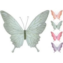Muurdecoratie metaal vlinder 23,5x19cm