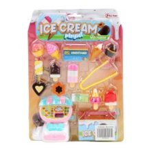 Toi Toys Ensemble de jeu de crème glacée - combinez glace + caisse enregistreuse + pinces