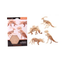 John Toy Puzzle dinosaure 3D en bois