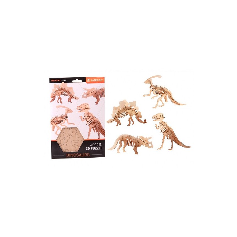 John Toy Puzzle dinosaure 3D en bois