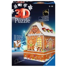 Ravensburger 3D puzzel Gingerbread house 216 stukjes LED