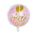 Folieballon Hello Girl! Ø45cm