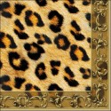 Ambiente Servetten 33x33cm Leopard Ornament 20 stuks