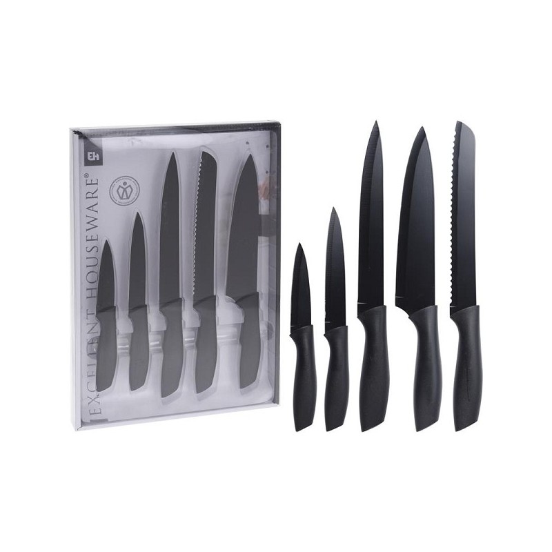 Set de couteaux 5 pcs noir