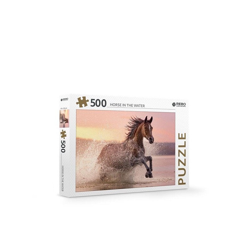 Rebo Horse in the water - puzzel 500 stukjes