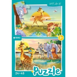 Rebo Petite Girafe - puzzle 24 + 48 pièces