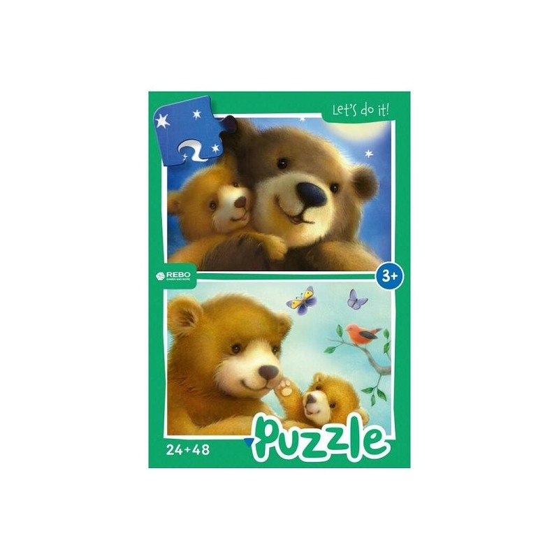 Famille Rebo Bear - puzzle 24 + 48 pièces