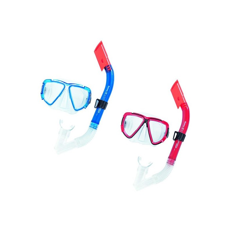 Bestway HydroSwim duikbril+ snorkel set Blackstripe assorti kleur