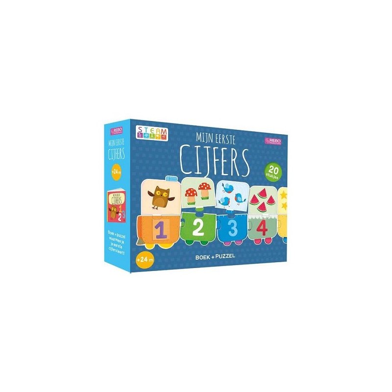 Rebo Figures - livre + train puzzle