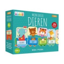 Rebo Dieren - boek + puzzeltrein