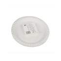 Papstar 20 Assiettes, carton Ø23cm gris blanc