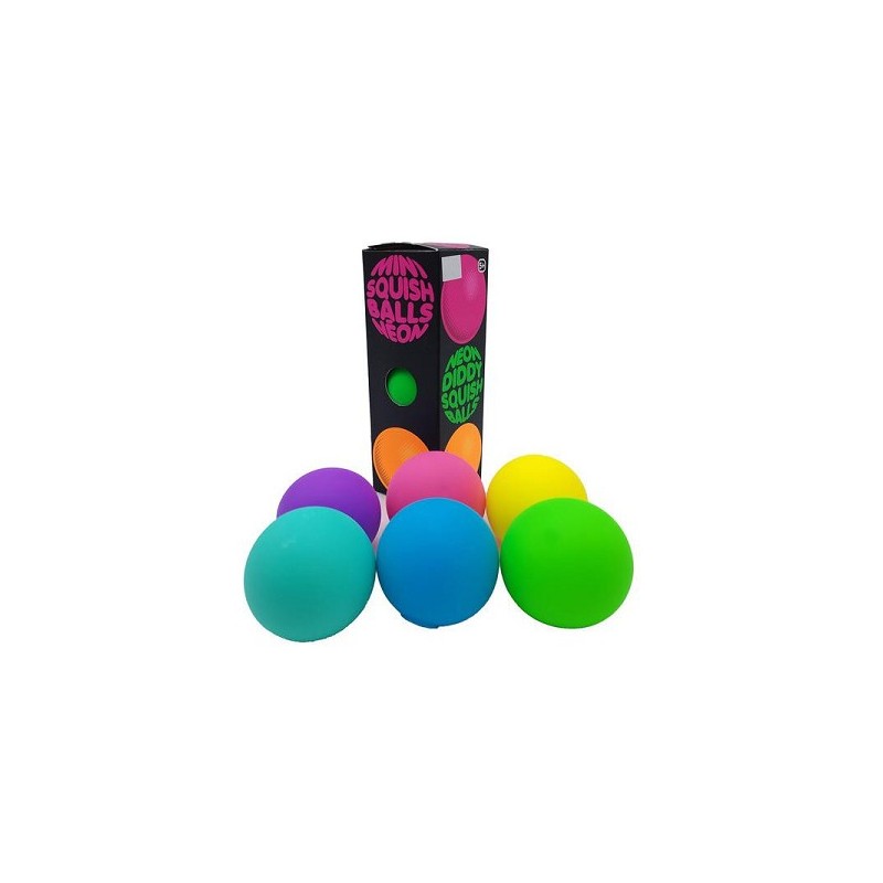 John Toy Neon Squize bal 50mm set a 3 stuks