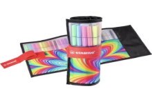 Set de rouleaux feutres Stabilo Pen 68 Pochette Arty a 25