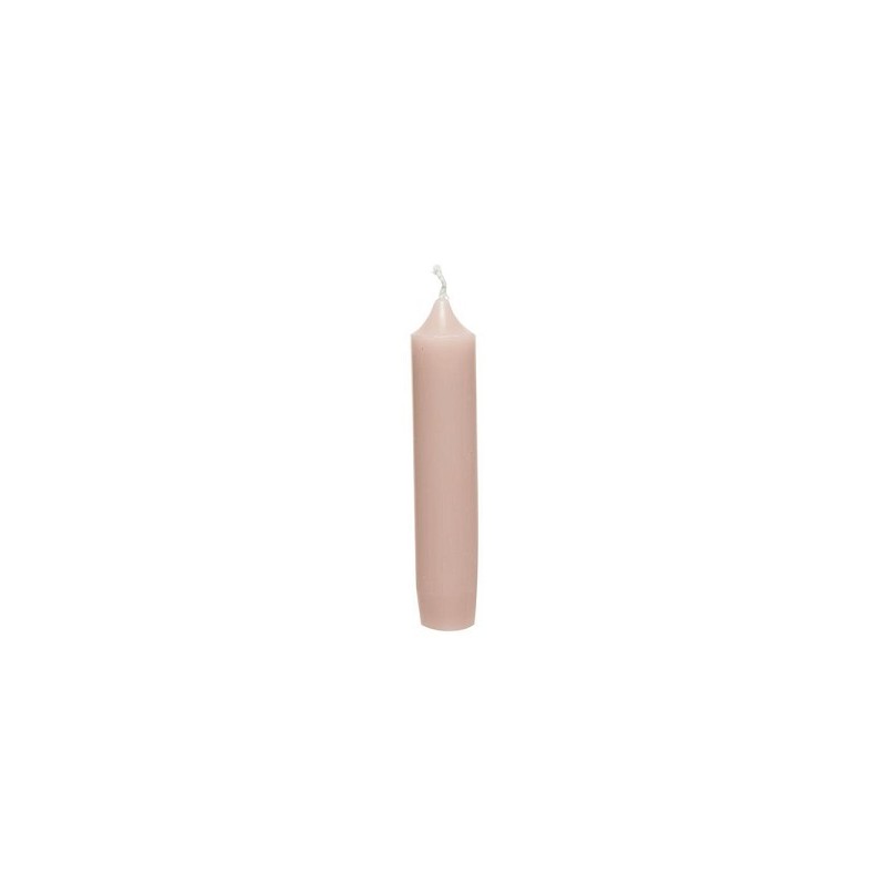 Decoris Kaars wax Ø2.2-H11cm pak a 6 stuks licht roze