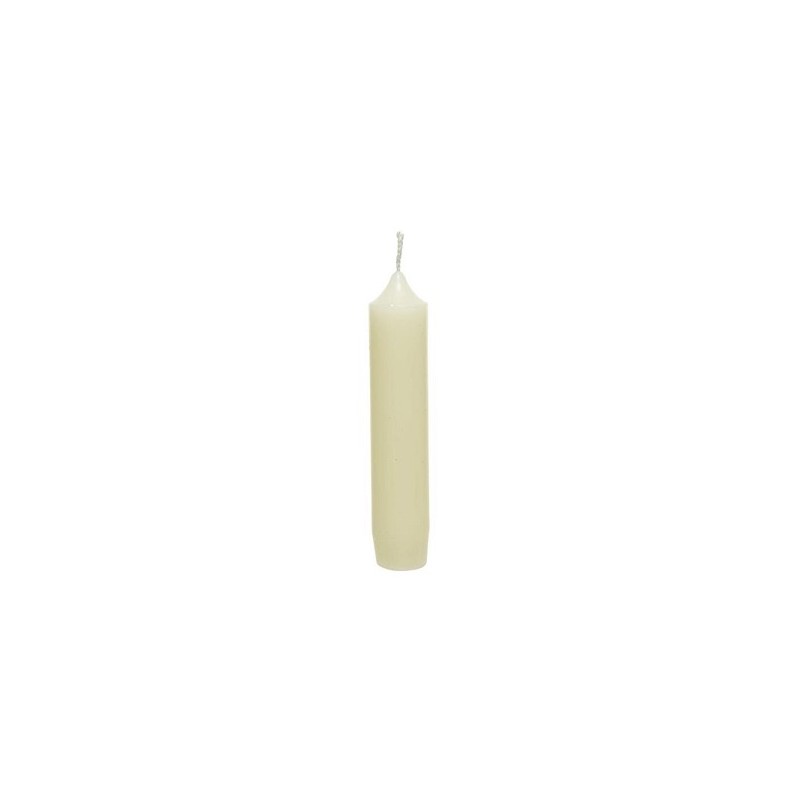 Decoris Kaars wax Ø2.2-H11cm pak a 6 stuks crème