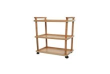 Trolley bijzettafel mdf L30-W48-H76.5cm (Verpakt in platte doos)