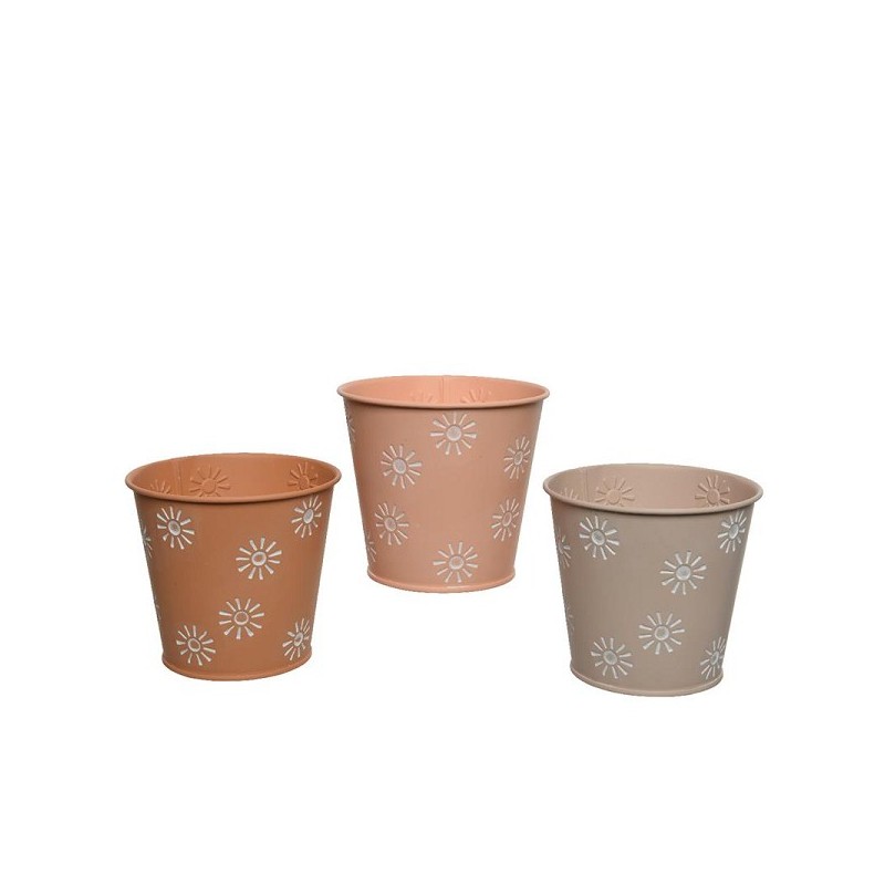 Decoris Bloempot  ijzer Ø14-H12.6cm Voor binnen of buiten