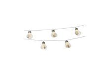 LED bulb stringerlichting met bloem 10 lampen lengte 180cm werkt op 2xAA