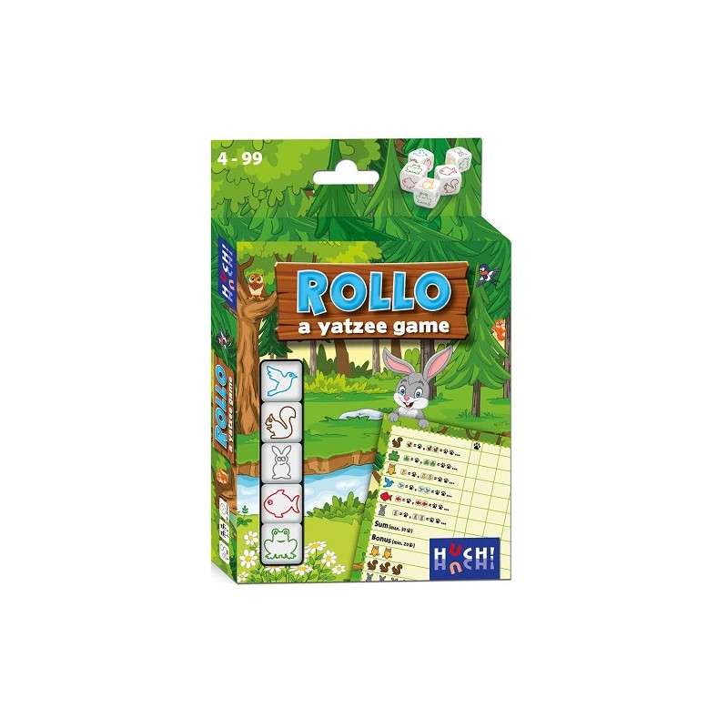 Rollo: Yatzee spel - Dieren vanaf 4 jaar 2-6 spelers