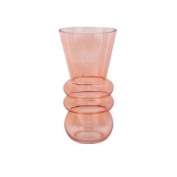 Vase Balatan Verre 13x25x13cm (lxlxh) rose