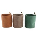 Dijk Natural Collections Planter Ø13.5x16cm imitatie leer