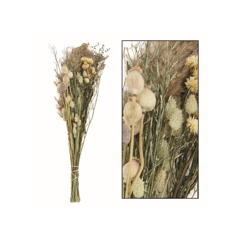 Dijk Natural Collections Bouquet de fleurs séchées 73x20x12cm couleurs mélangées