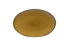 Assiette plate Evia Ø27cm ambre boîte de 6 pcs