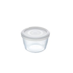 Pyrex COOK&FREEZE Verre plat rond avec couvercle 1,6L Ø16x11cm