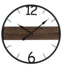 Boltze Home Horloge murale Fermo métal/bois Ø70cm